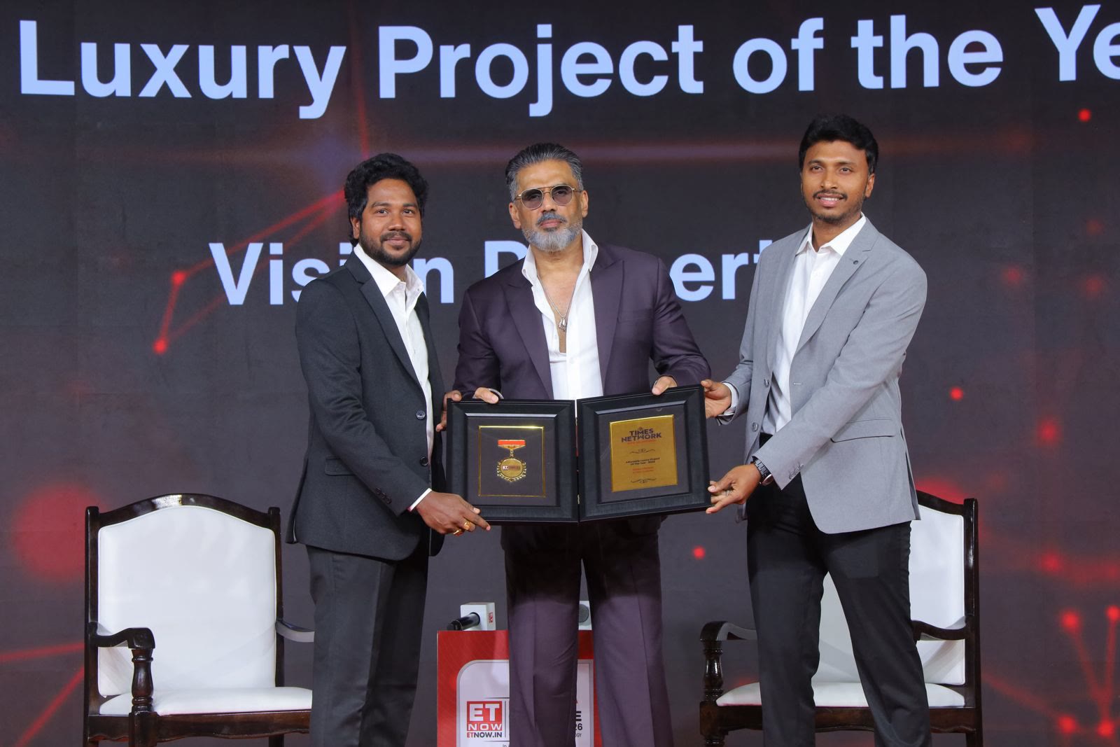 Vision Properties receiving the Best Affordable Luxury Project 2026 award